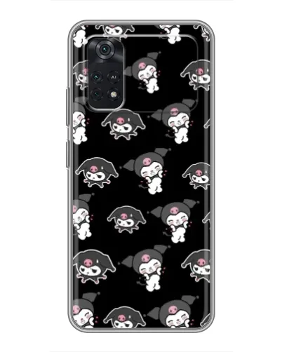 Чехол для Xiaomi POCO M4 Pro 4G с картинкой «Черный паттерн Kuromi»