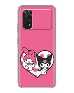 Чехол для Xiaomi POCO M4 Pro 4G с картинкой «Kuromi и My Melody»