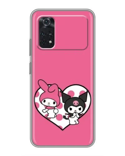 Чехол для Xiaomi POCO M4 Pro 4G с картинкой «Kuromi и My Melody»