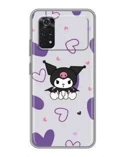 Чехол для Xiaomi POCO M4 Pro 4G с картинкой «Kuromi и лавандовые сердца»