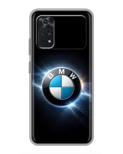 Чехол для Xiaomi POCO M4 Pro 4G с картинкой «BMW — неоновое сияние»