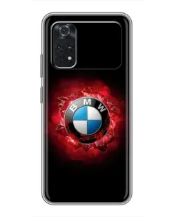 Чехол для Xiaomi POCO M4 Pro 4G с картинкой «Логотип BMW — вспышка»