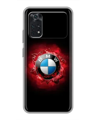 Чехол для Xiaomi POCO M4 Pro 4G с картинкой «Логотип BMW — вспышка»
