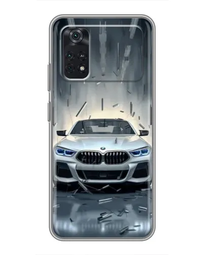 Чехол для Xiaomi POCO M4 Pro 4G с картинкой «BMW в свете фар»