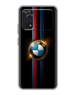 Чехол для Xiaomi POCO M4 Pro 4G с картинкой «BMW M-Power неон»