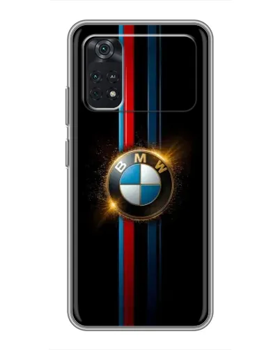 Чехол для Xiaomi POCO M4 Pro 4G с картинкой «BMW M-Power неон»