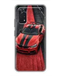 Чехол для Xiaomi POCO M4 Pro 4G с картинкой «BMW на красной дорожке»