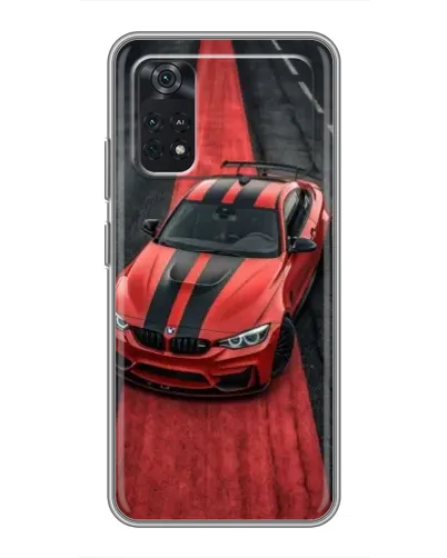 Чехол для Xiaomi POCO M4 Pro 4G с картинкой «BMW на красной дорожке»