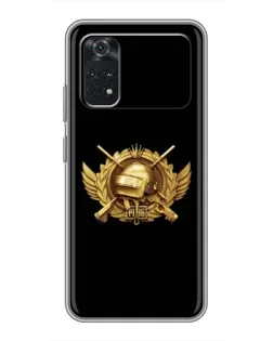 Чехол для Xiaomi POCO M4 Pro 4G с картинкой «PUBG — оранжевый градиент»