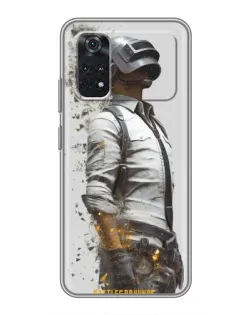 Чехол для Xiaomi POCO M4 Pro 4G с картинкой «PUBG — боец в пыли»