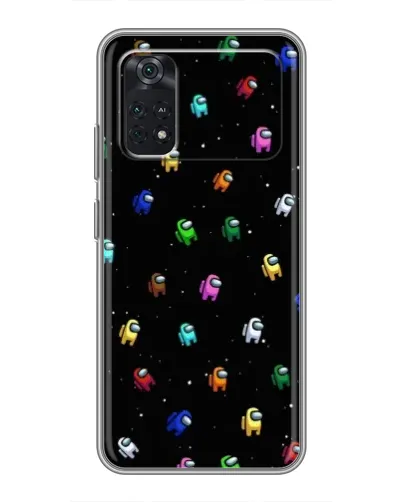 Чехол для Xiaomi POCO M4 Pro 4G с картинкой «Экипаж Among Us»