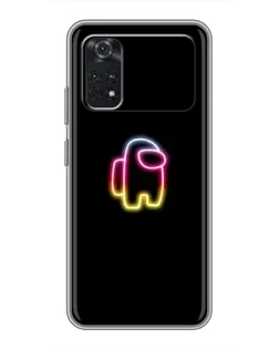 Чехол для Xiaomi POCO M4 Pro 4G с картинкой «Among Us градиент»