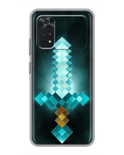 Чехол для Xiaomi POCO M4 Pro 4G с картинкой «Алмазный меч неон»