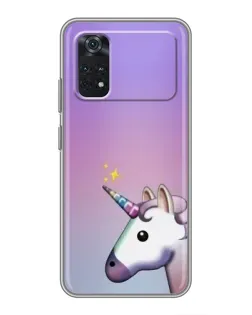 Чехол для Xiaomi POCO M4 Pro 4G с картинкой «Единорог градиент»