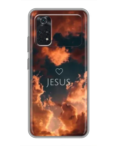 Чехол для Xiaomi POCO M4 Pro 4G с картинкой «Сияние Имени Jesus»