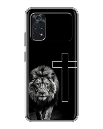 Чехол для Xiaomi POCO M4 Pro 4G с картинкой «Лев и Крест»
