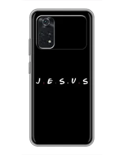 Чехол для Xiaomi POCO M4 Pro 4G с картинкой «Точки веры J.E.S.U.S.»