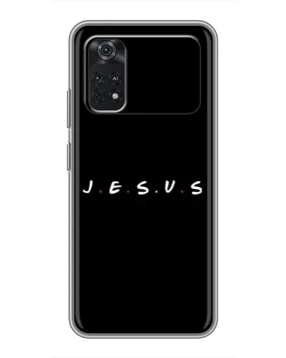 Чехол для Xiaomi POCO M4 Pro 4G с картинкой «Точки веры J.E.S.U.S.»