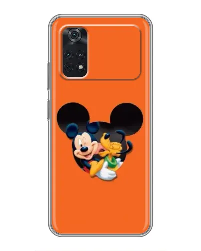 Чехол для Xiaomi POCO M4 Pro 4G с картинкой «Сердце Микки Минни»