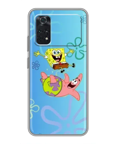Чехол для Xiaomi POCO M4 Pro 4G с картинкой «Спанч Боб и Патрик» Чехол для Xiaomi POCO M4 Pro 4G с картинкой «Спанч Боб и Патрик»