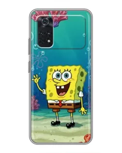 Чехол для Xiaomi POCO M4 Pro 4G с картинкой «Подводный привет»