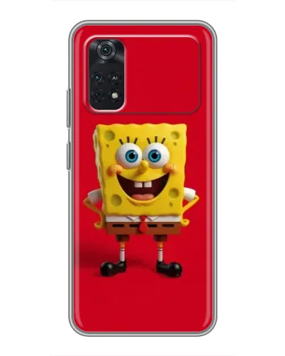 Чехол для Xiaomi POCO M4 Pro 4G с картинкой «Спанч Боб на красном» Чехол для Xiaomi POCO M4 Pro 4G с картинкой «Спанч Боб на красном»