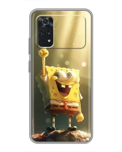 Чехол для Xiaomi POCO M4 Pro 4G с картинкой «Сияющий Спанч Боб» Чехол для Xiaomi POCO M4 Pro 4G с картинкой «Сияющий Спанч Боб»