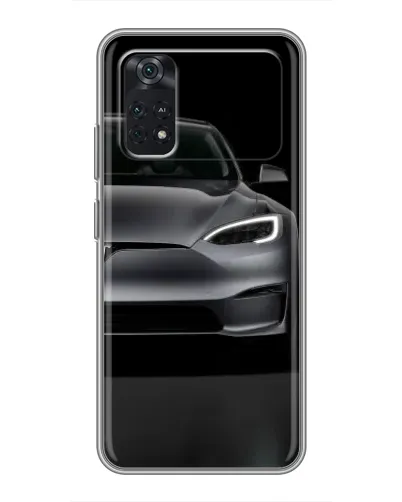 Чехол для Xiaomi POCO M4 Pro 4G с картинкой «Tesla Model S Look»