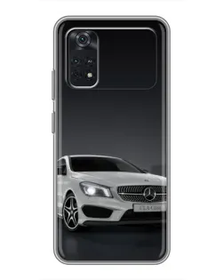 Чехол для Xiaomi POCO M4 Pro 4G с картинкой «Mercedes AMG GT Silver»