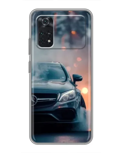Чехол для Xiaomi POCO M4 Pro 4G с картинкой «Mercedes — ночной город»
