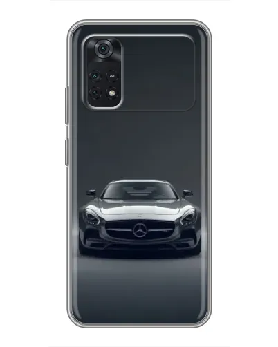 Чехол для Xiaomi POCO M4 Pro 4G с картинкой «Mercedes на черном»
