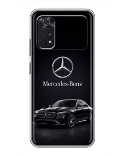 Чехол для Xiaomi POCO M4 Pro 4G с картинкой «Mercedes — решетка радиатора»