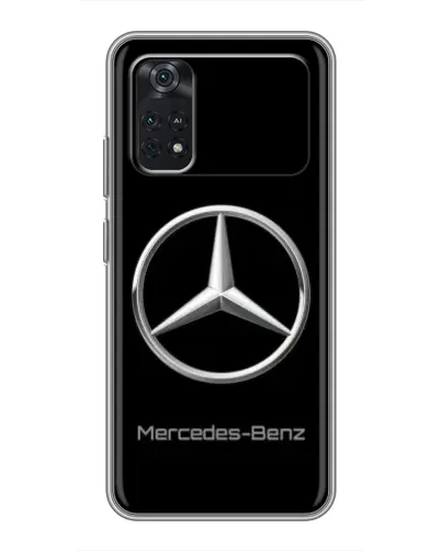 Чехол для Xiaomi POCO M4 Pro 4G с картинкой «Mercedes Silver Logo»