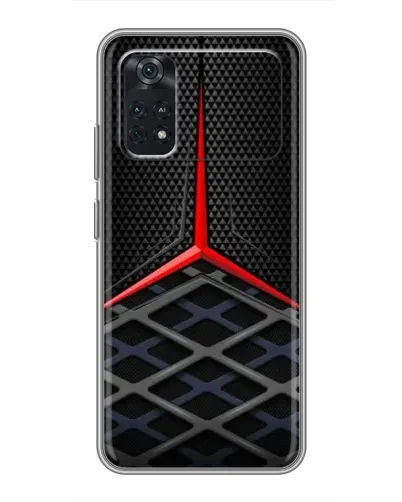 Чехол для Xiaomi POCO M4 Pro 4G с картинкой «Mercedes Carbon Grid»