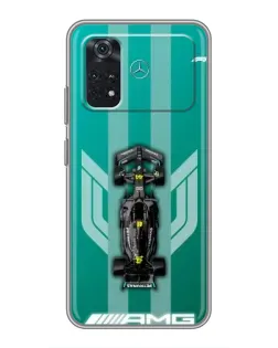 Чехол для Xiaomi POCO M4 Pro 4G с картинкой «Mercedes AMG Petronas»