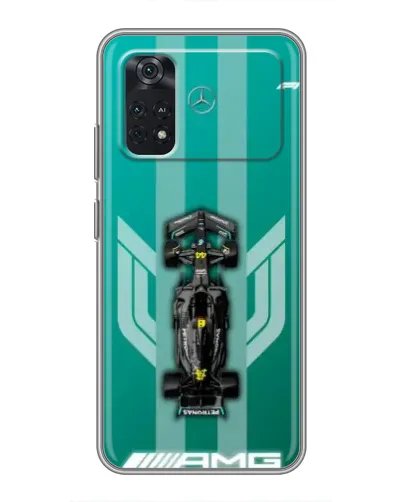Чехол для Xiaomi POCO M4 Pro 4G с картинкой «Mercedes AMG Petronas»