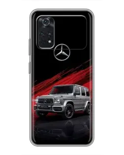 Чехол для Xiaomi POCO M4 Pro 4G с картинкой «Mercedes G-Class красный»
