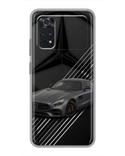 Чехол для Xiaomi POCO M4 Pro 4G с картинкой «Mercedes AMG — графика»