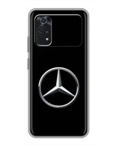 Чехол для Xiaomi POCO M4 Pro 4G с картинкой «Mercedes классический лого»