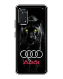 Чехол для Xiaomi POCO M4 Pro 4G с картинкой «Пантера и Audi»