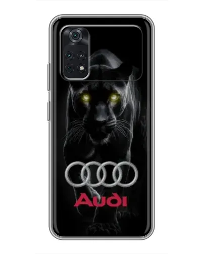 Чехол для Xiaomi POCO M4 Pro 4G с картинкой «Пантера и Audi»