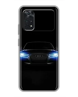 Чехол для Xiaomi POCO M4 Pro 4G с картинкой «Audi в неоне»