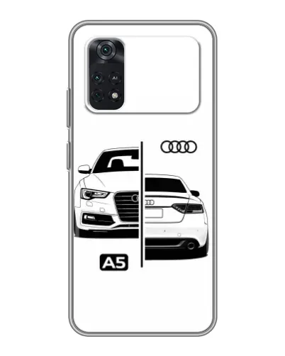 Чехол для Xiaomi POCO M4 Pro 4G с картинкой «Audi — контрастный дизайн»