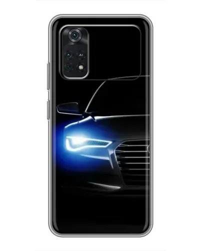 Чехол для Xiaomi POCO M4 Pro 4G с картинкой «Неоновый взгляд Audi»