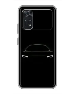 Чехол для Xiaomi POCO M4 Pro 4G с картинкой «Взгляд Audi в темноте»
