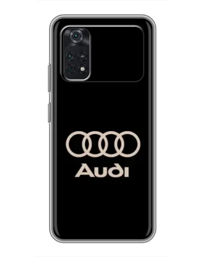 Чехол для Xiaomi POCO M4 Pro 4G с картинкой «Audi — золотой логотип»
