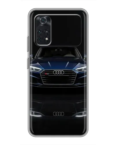 Чехол для Xiaomi POCO M4 Pro 4G с картинкой «Audi — ночное отражение»