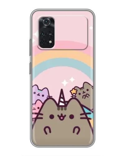 Чехол для Xiaomi POCO M4 Pro 4G с картинкой «Единорог Pusheen»