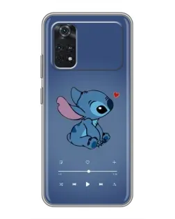 Чехол для Xiaomi POCO M4 Pro 4G с картинкой «Музыкальный Stitch» Чехол для Xiaomi POCO M4 Pro 4G с картинкой «Музыкальный Stitch»