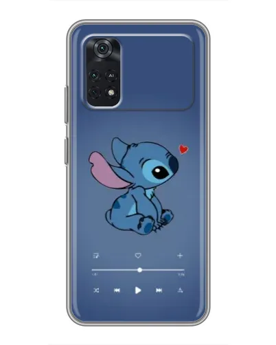 Чехол для Xiaomi POCO M4 Pro 4G с картинкой «Музыкальный Stitch»